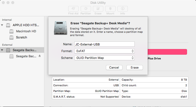 format usb disk for windows on mac